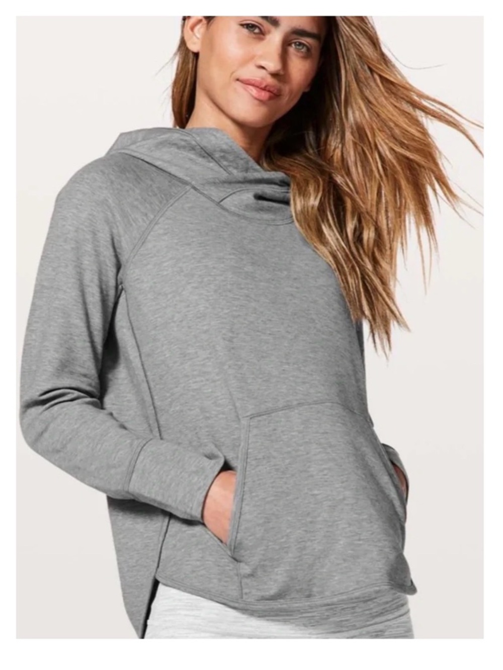 lululemon athletica Heather Gray Time Out Pullover Hoodie